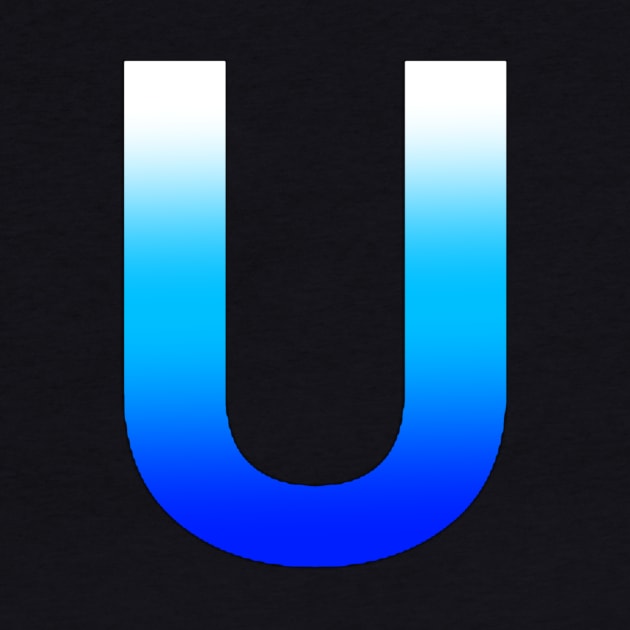 Blue Letter U by JennaBunnies